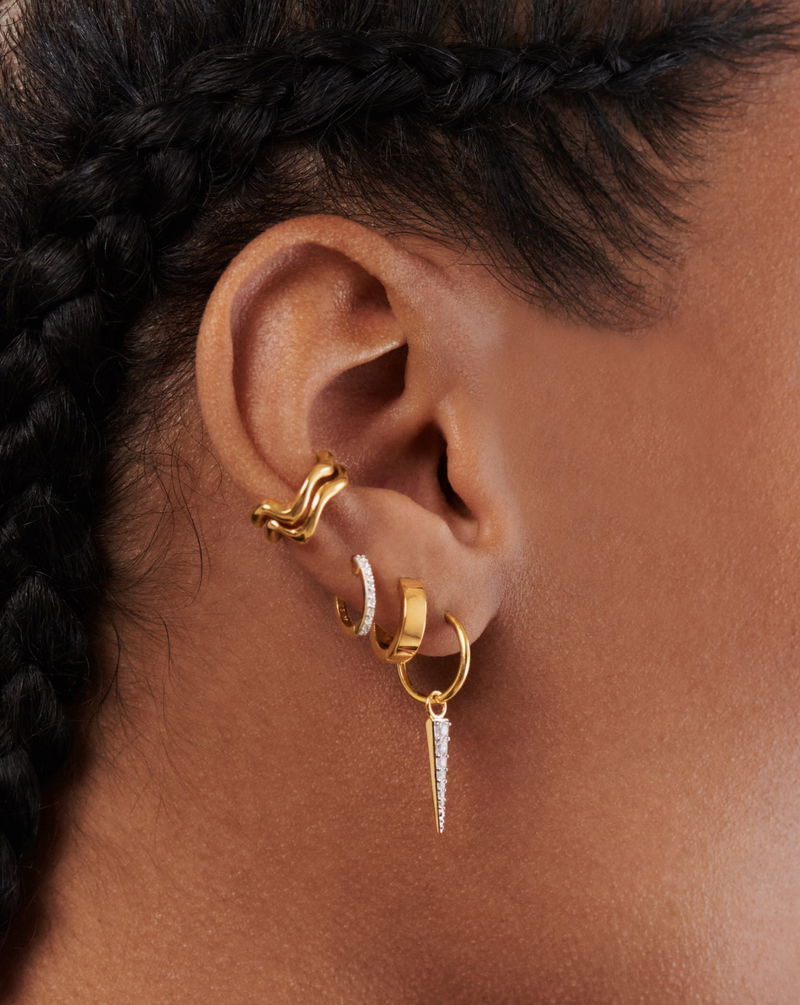 MISSOMA Spike Gemstone Mix and Match Charm Mini Hoop Earring Set