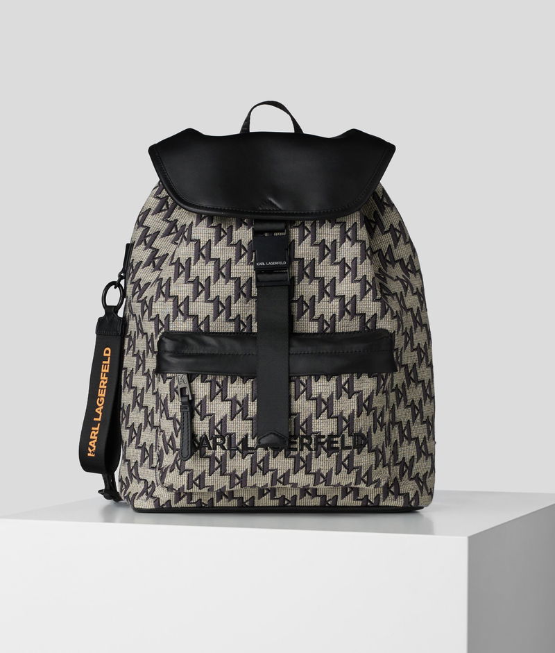 Monogram Mens Backpack (Black)