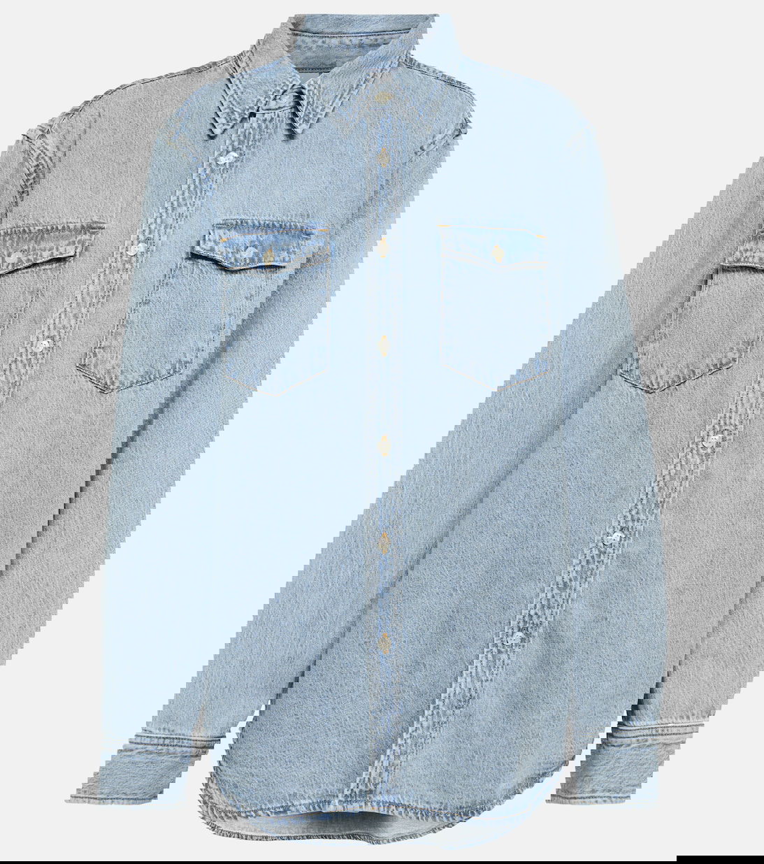 WARDROBE.NYC Denim Shirt in Blue Endource