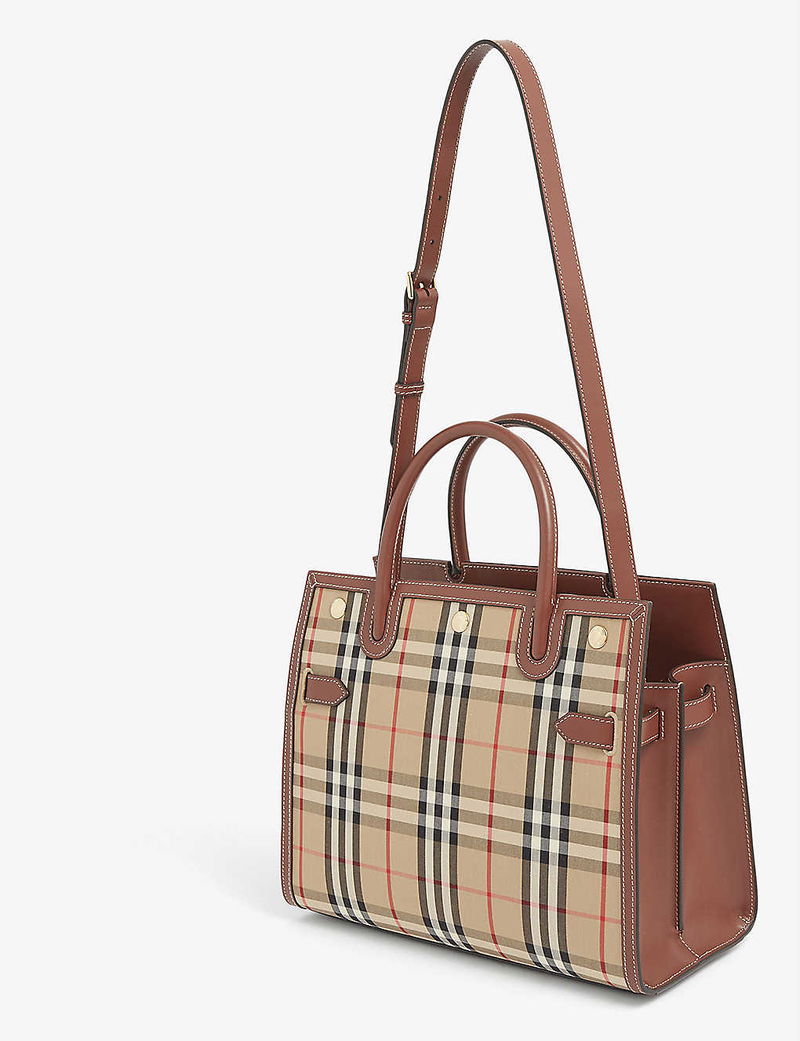 What To Know About Burberry's Viral Plaid Tote Bag From, 47% OFF