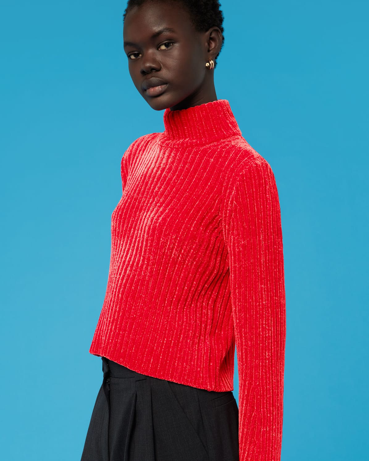 WHISTLES Chenille Knit in Red Endource