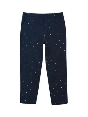 Compact Stretch Tailored Capri Trousers