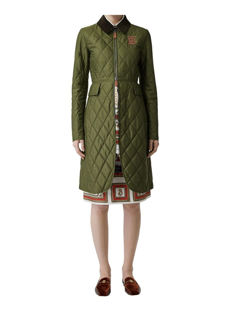 burberry quilted riding coat
