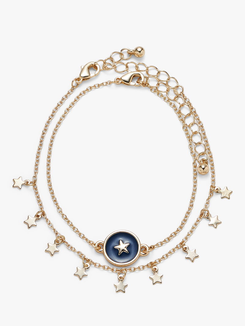 JOHN LEWIS Mystic Dainty Star Drops And Enamel Star Pendant