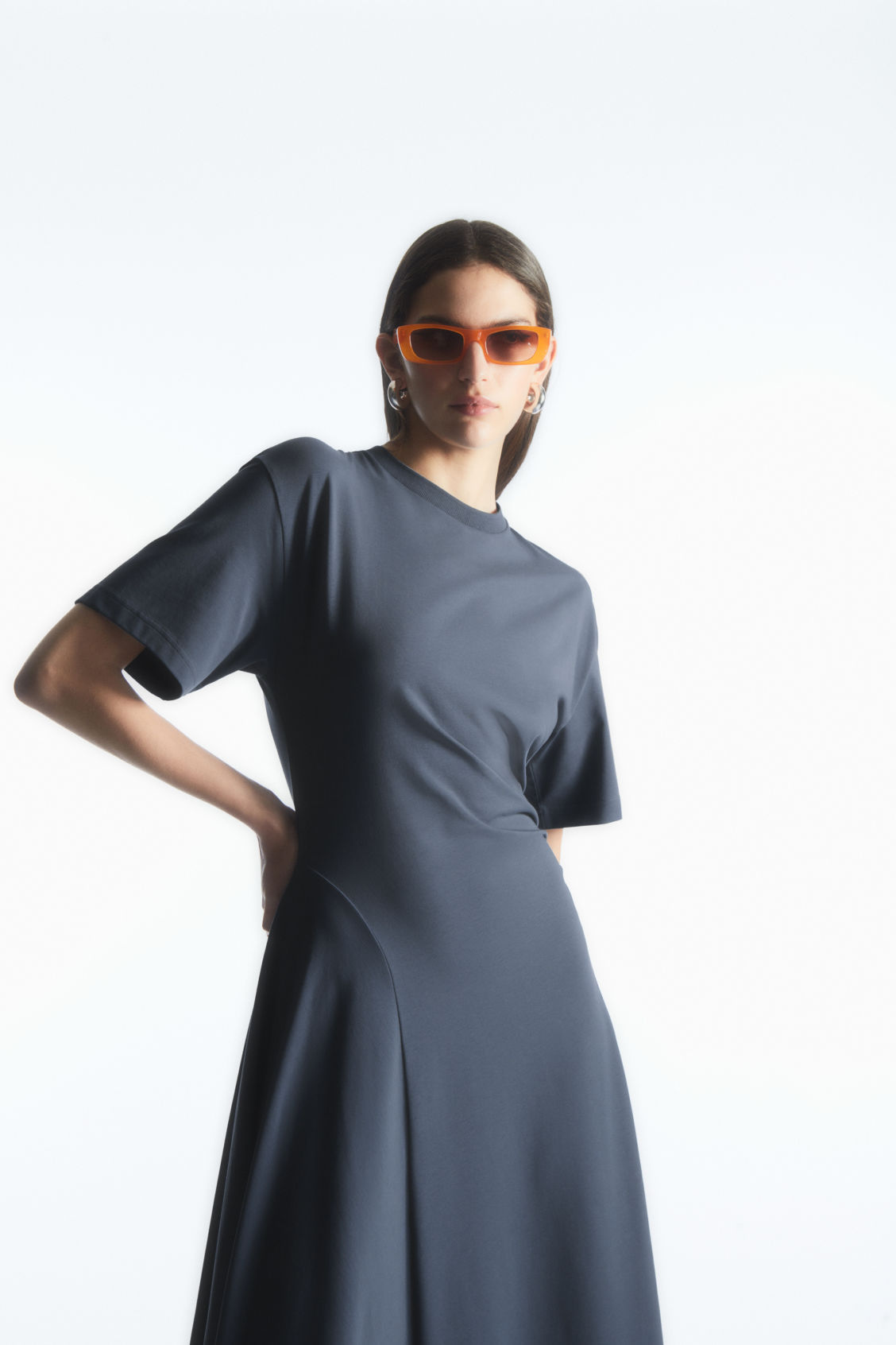cos asymmetric deconstructed shirt dress Cos Asymmetric Deconstructed Shirt Dress In Light Blue - 60% Off