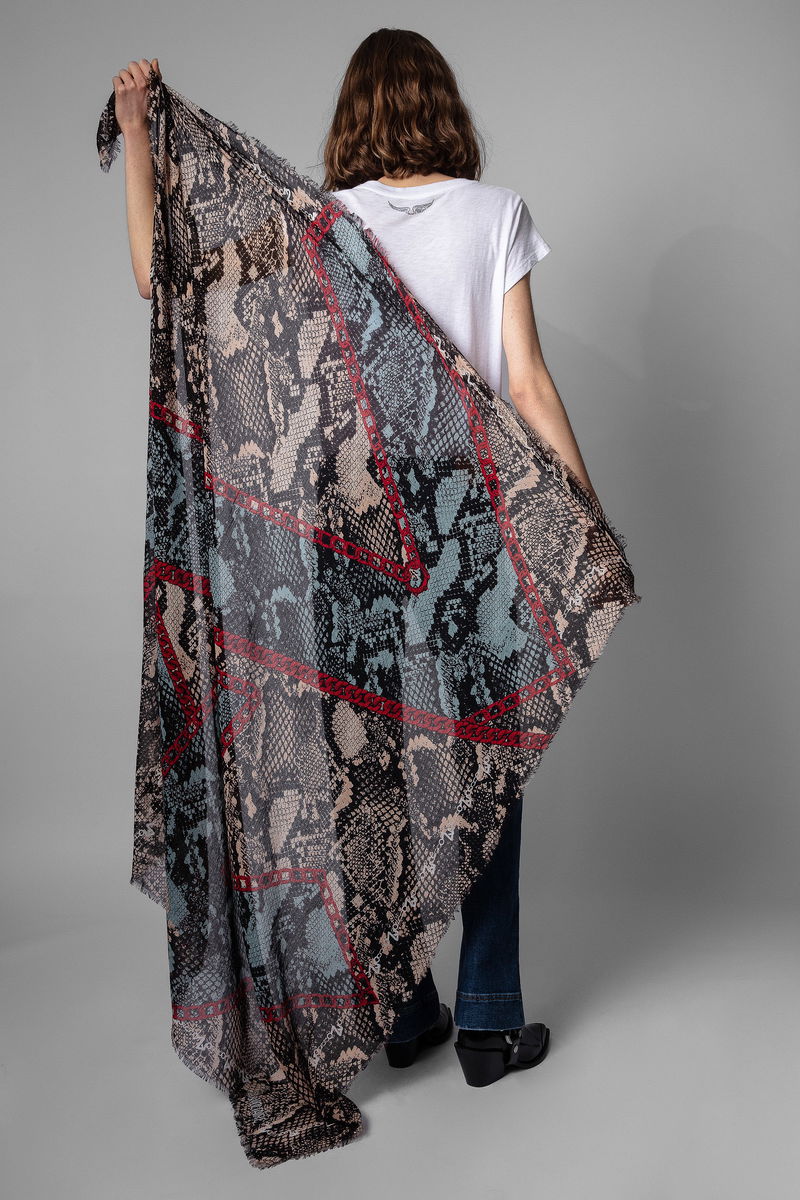 ZADIG VOLTAIRE ZV Initiale Delta Scarf endource