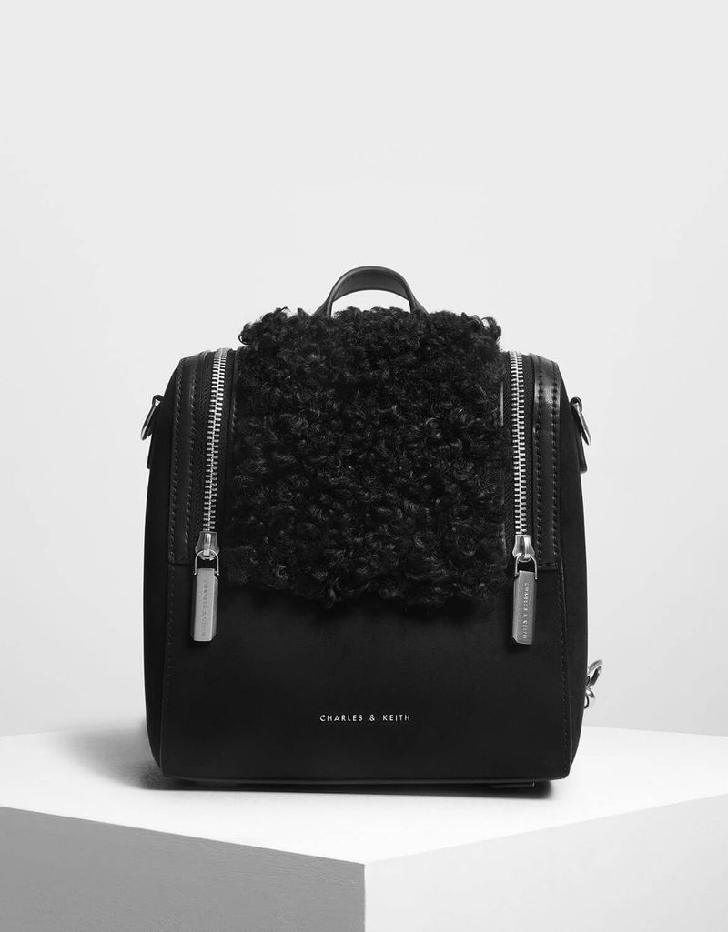 CHARLES & KEITH Zipper Detail Backpack Endource