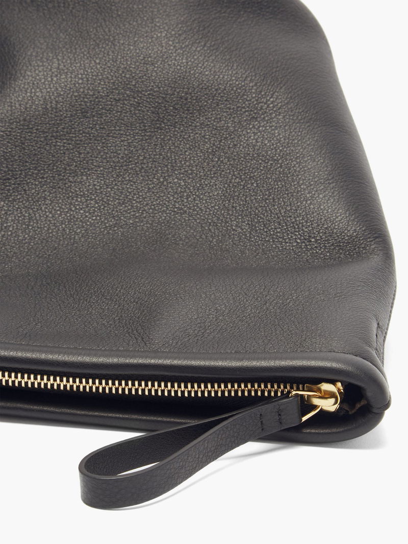 Mansur Gavriel Small Metallic Leather Zip Top Tote