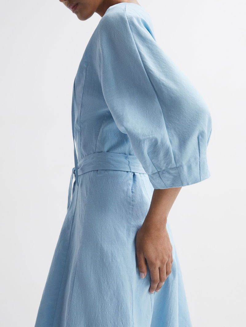 REISS Freida Relaxed Fit Self-Tie Mini Dress | endource