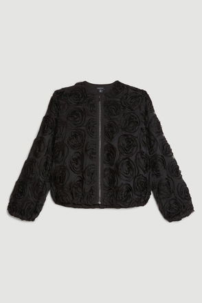 ROTATE BIRGER CHRISTENSEN Nina woven recycled faux leather bomber