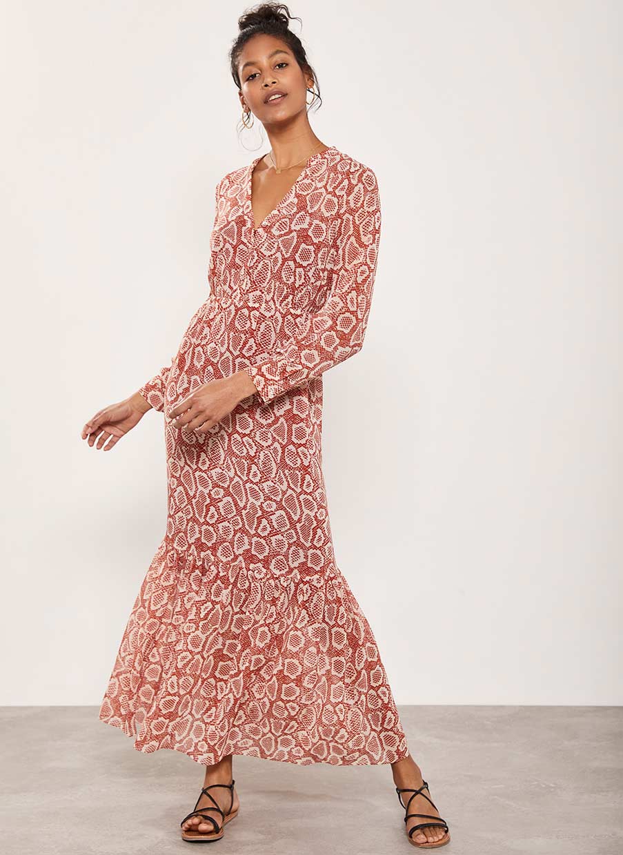 MINT VELVET Molly Print Boho Maxi Dress