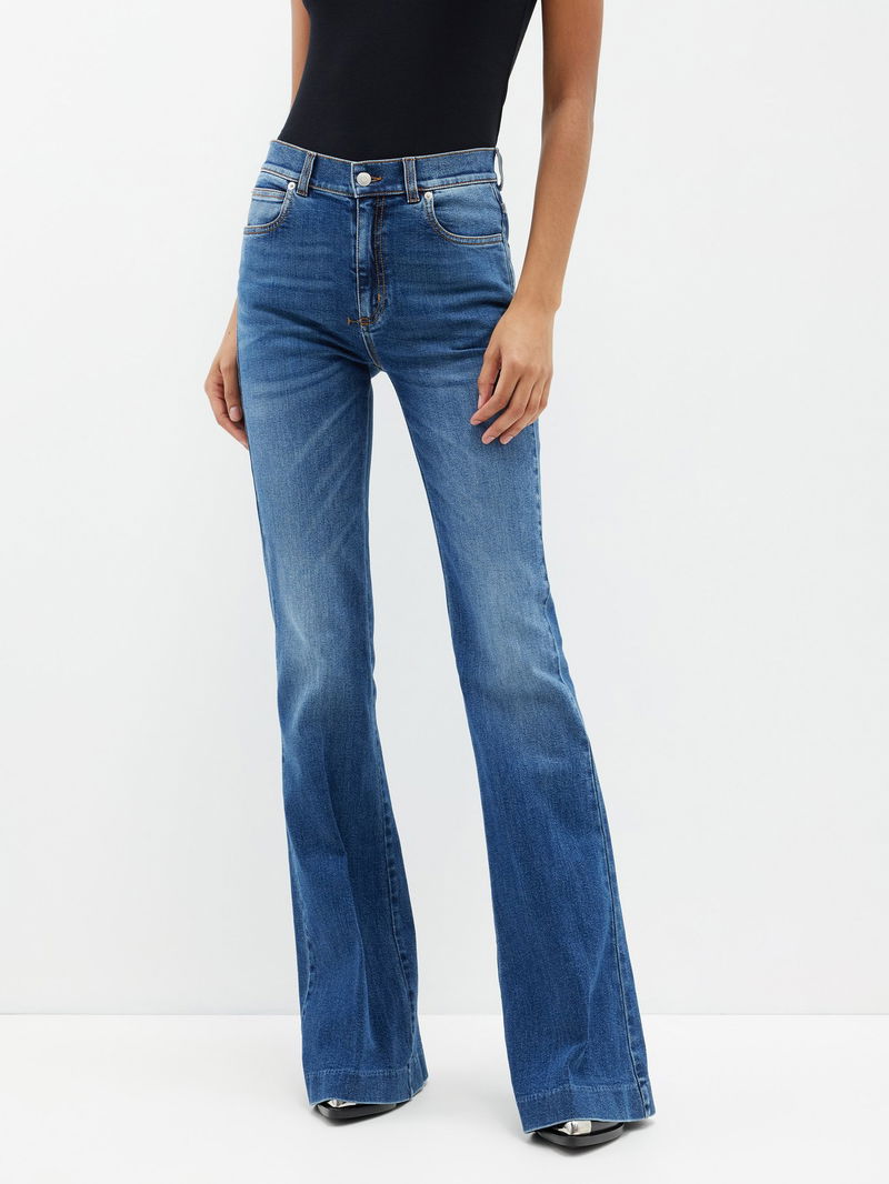 Elasthane Jeans Blue Jean Alexander Mcqueen ALEXANDER MCQUEEN High