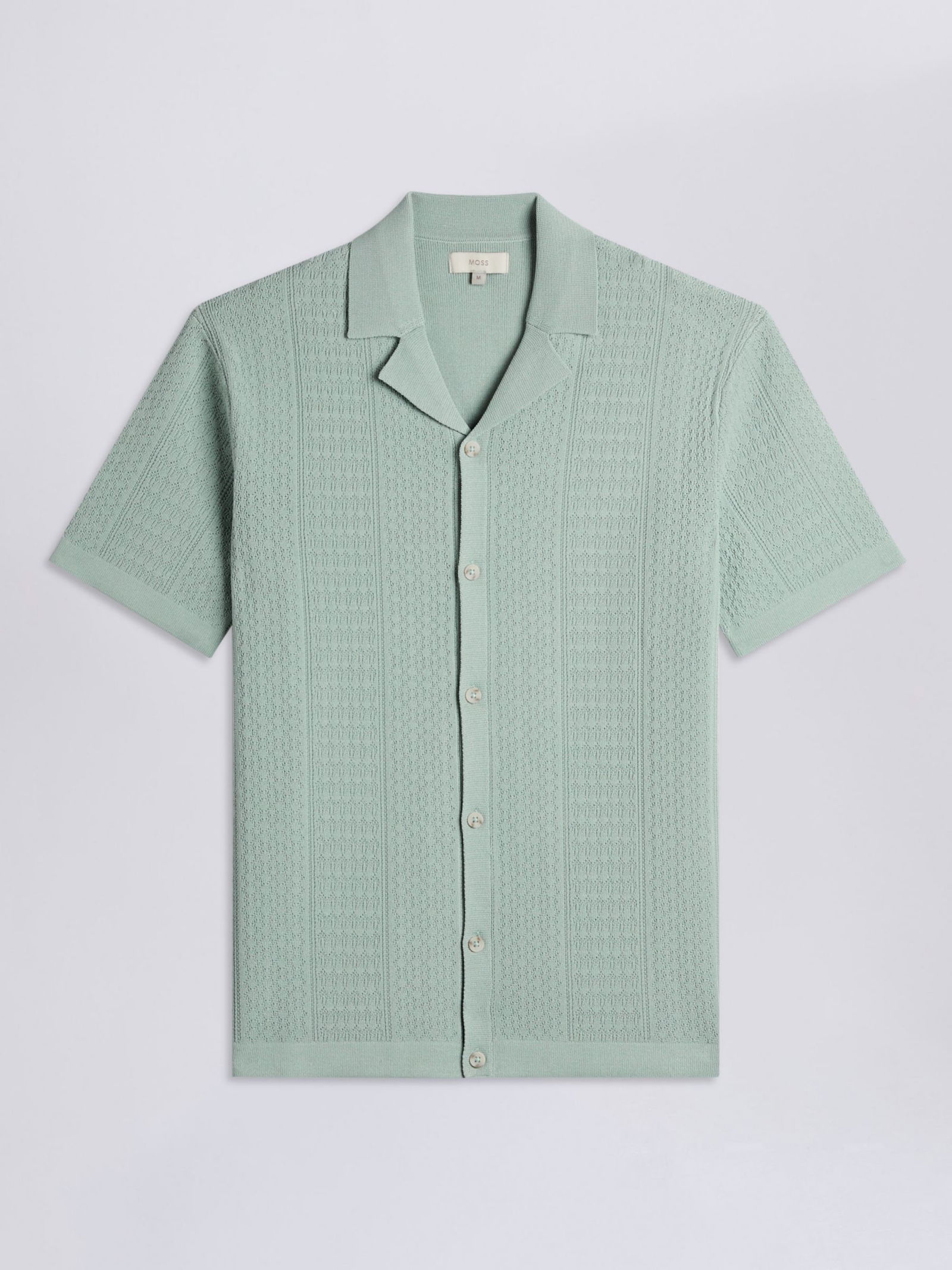 Koton SHORT SLEEVE LAPEL NECK ETHNIC DETAILED - Shirt - green design/green  - Zalando.de