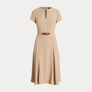 Women's Belted Georgette Dress