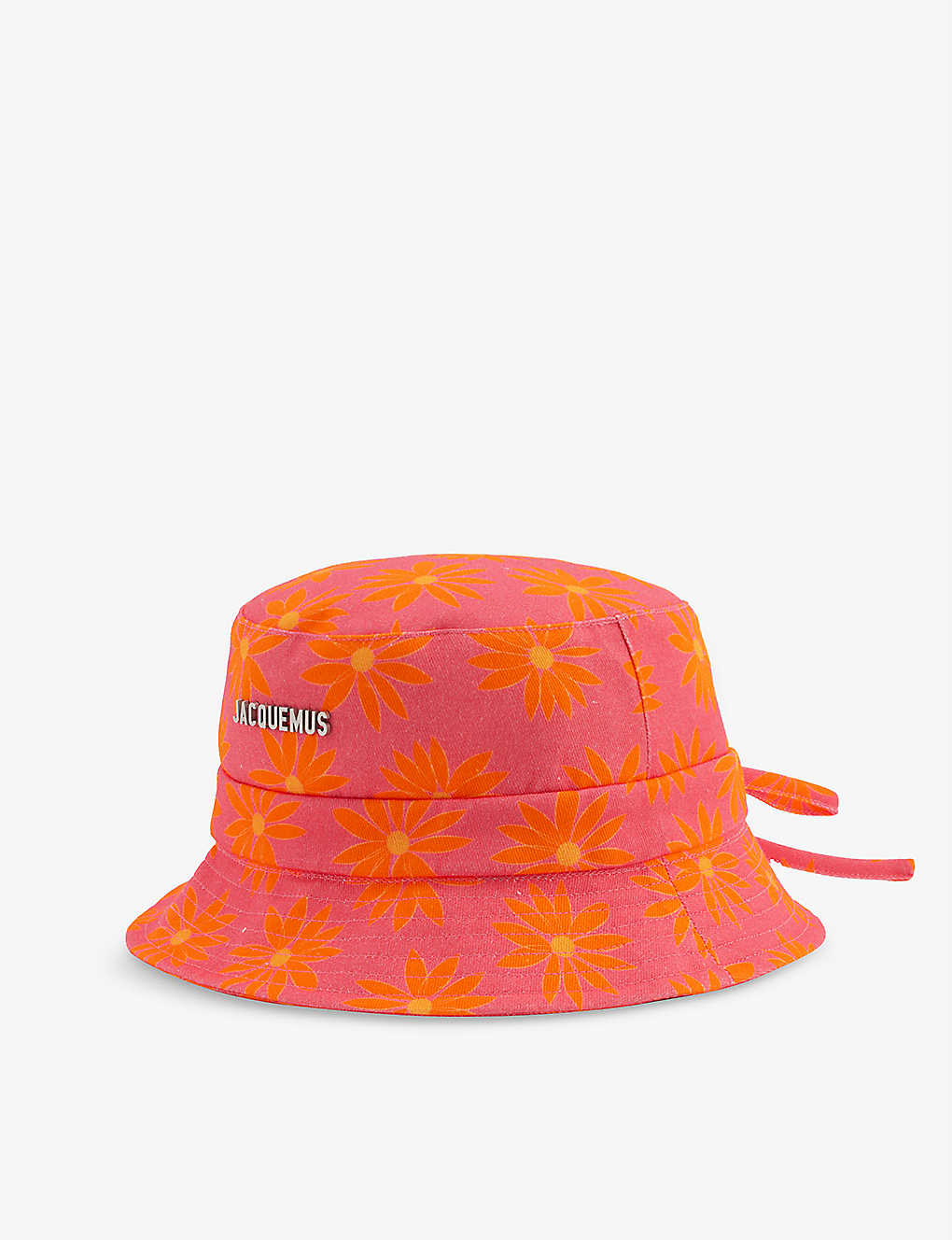 JACQUEMUS Le Bob Gadjo Floral-Print Cotton Bucket Hat | endource display picture 3