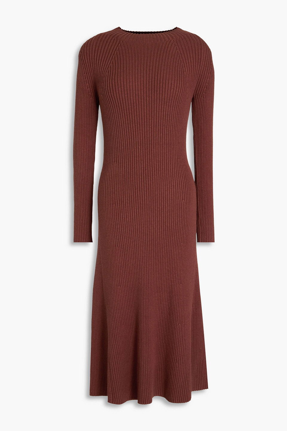 silk blend rib knit dress Diesel Short Polo Dress In silk-blend Rib Knit | Purple