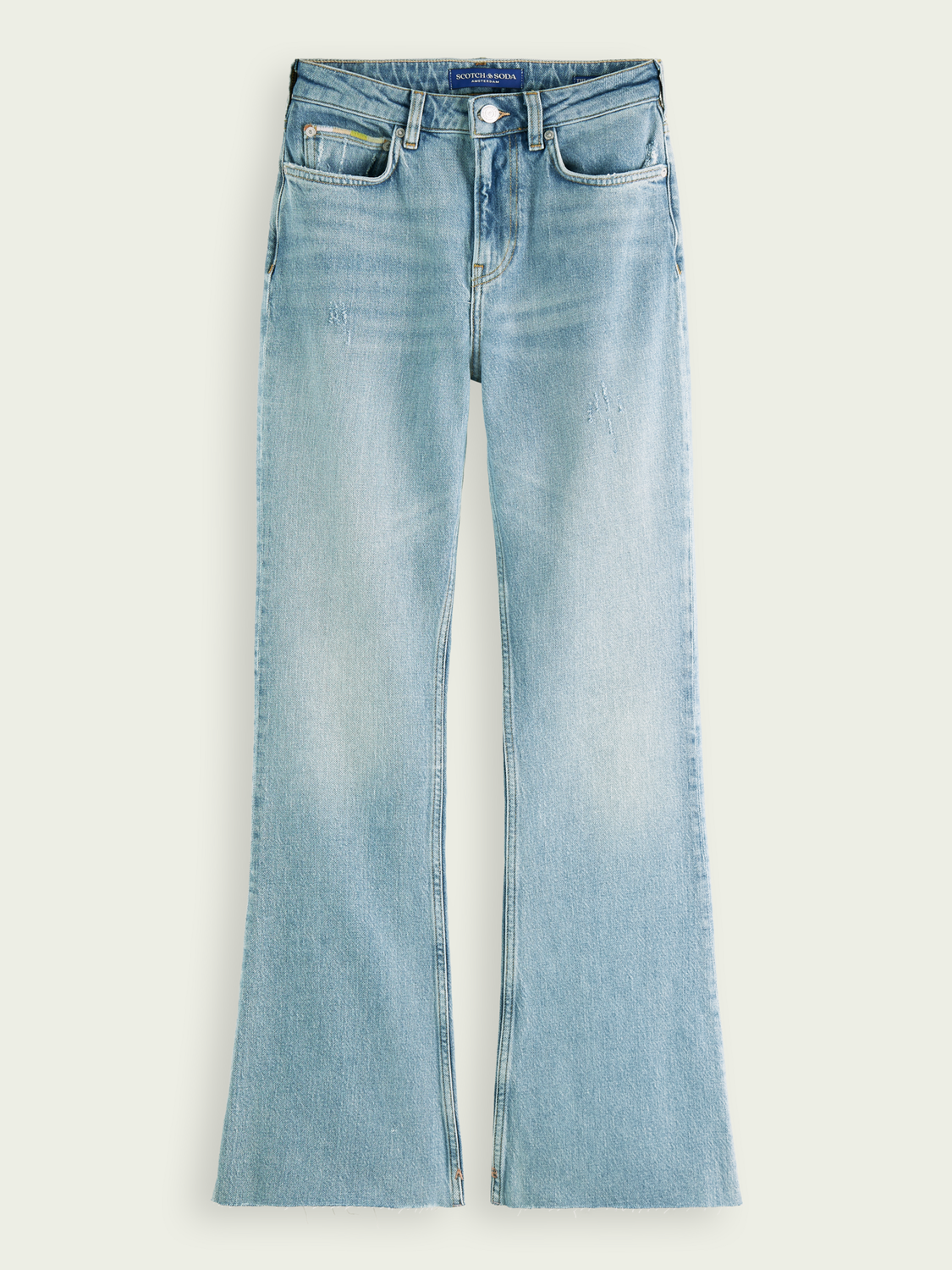 SCOTCH & SODA The Charm High-Rise Flared Jeans in Float Up | Endource