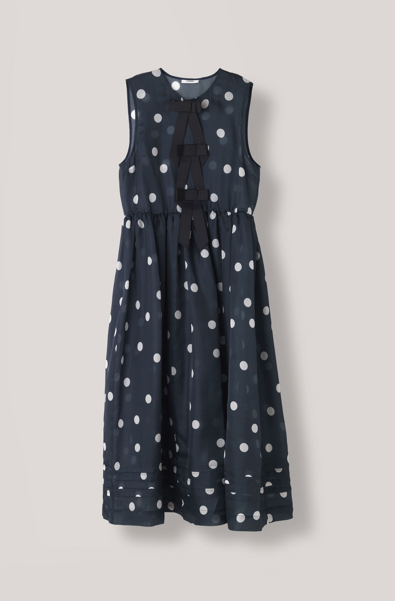 ganni seneca silk dress GANNI Seneca Silk Maxi Dress
