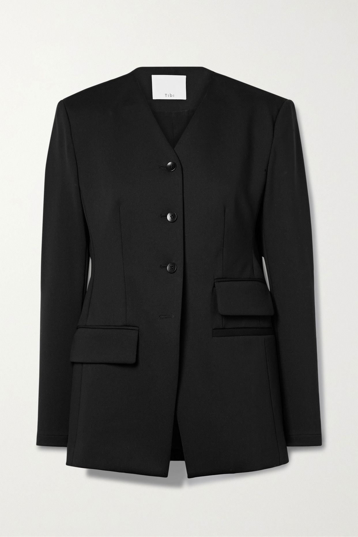 Compact Ultra Stretch Knit Fitted Blazer – Tibi Official