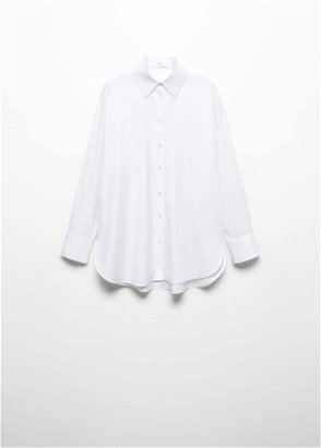 OVERSIZED DECONSTRUCTED SHIRT - WHITE - COS