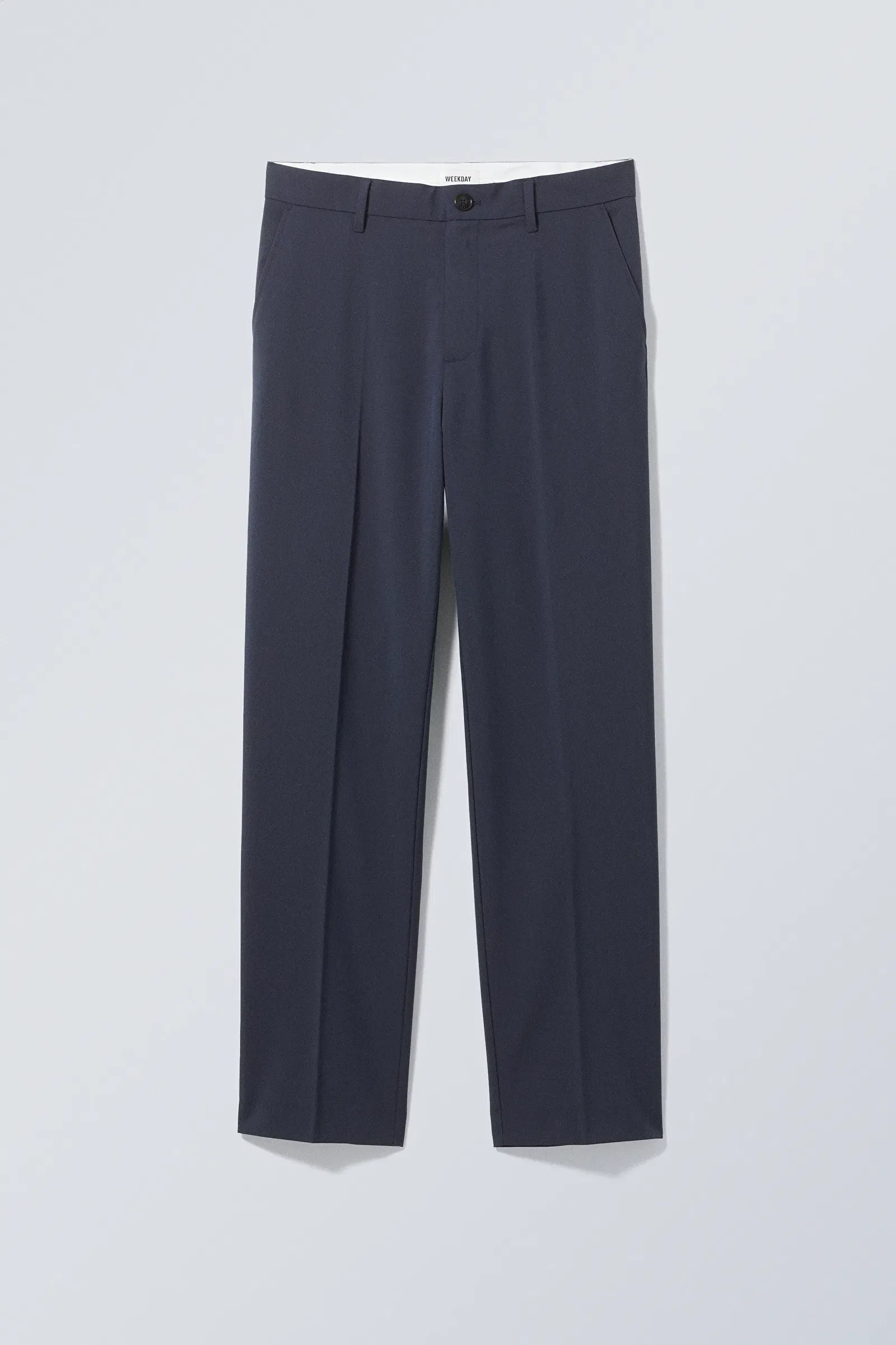 Weekday Lewis Suit Trousers In Navy Blue Endource 8455