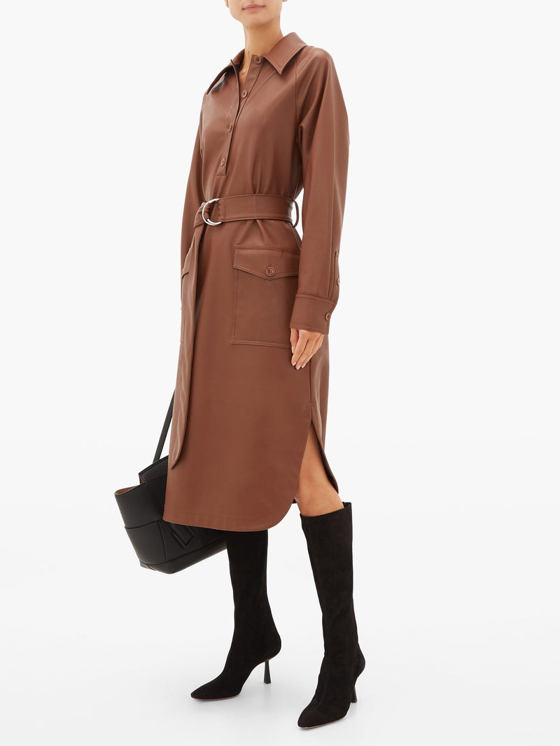slim fit dress slacks PHOEBE Faux Leather Fitted Dress – Miss Behave Girls Corp