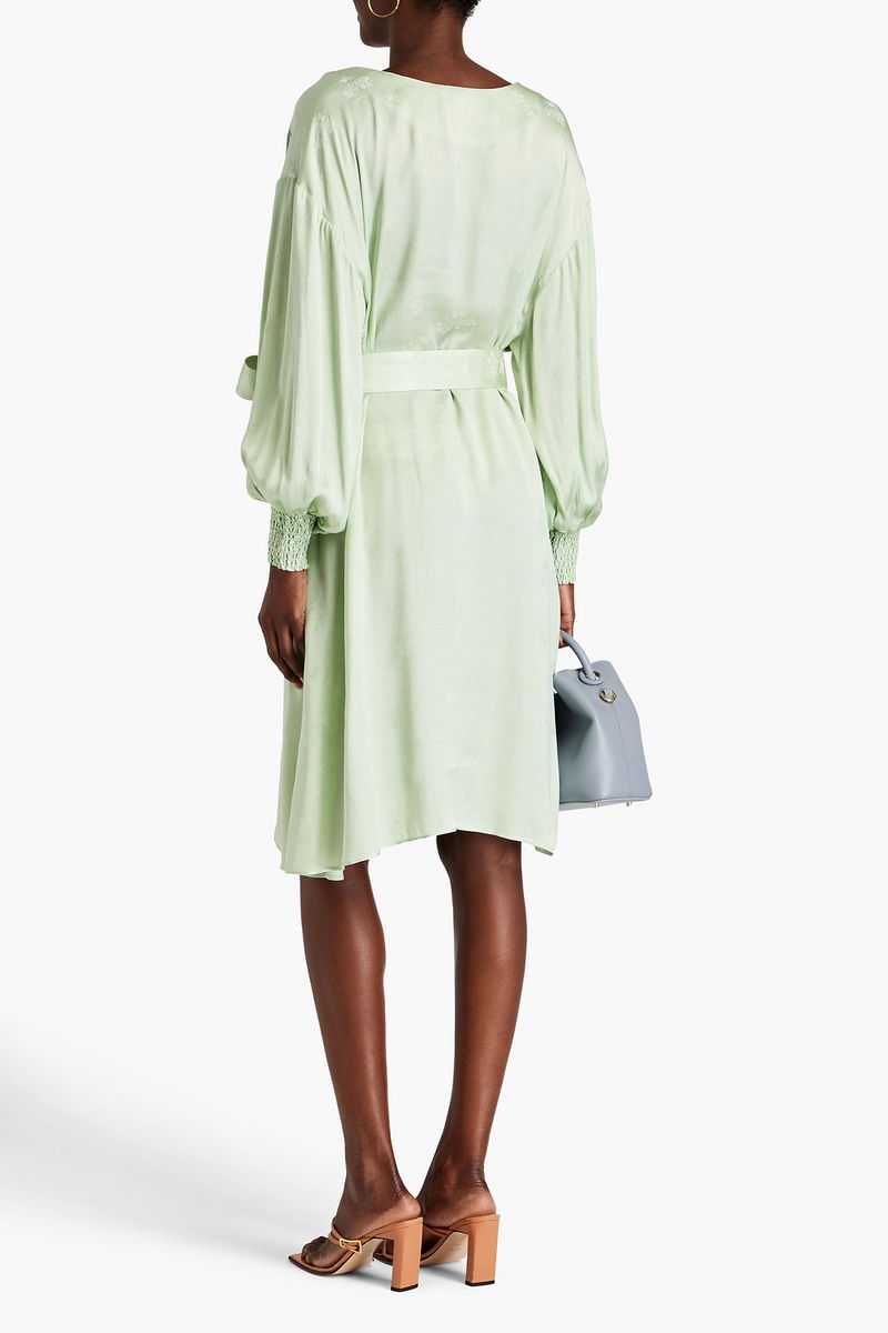 AMERICAN VINTAGE Gitaka Satin-Jacquard Dress | endource