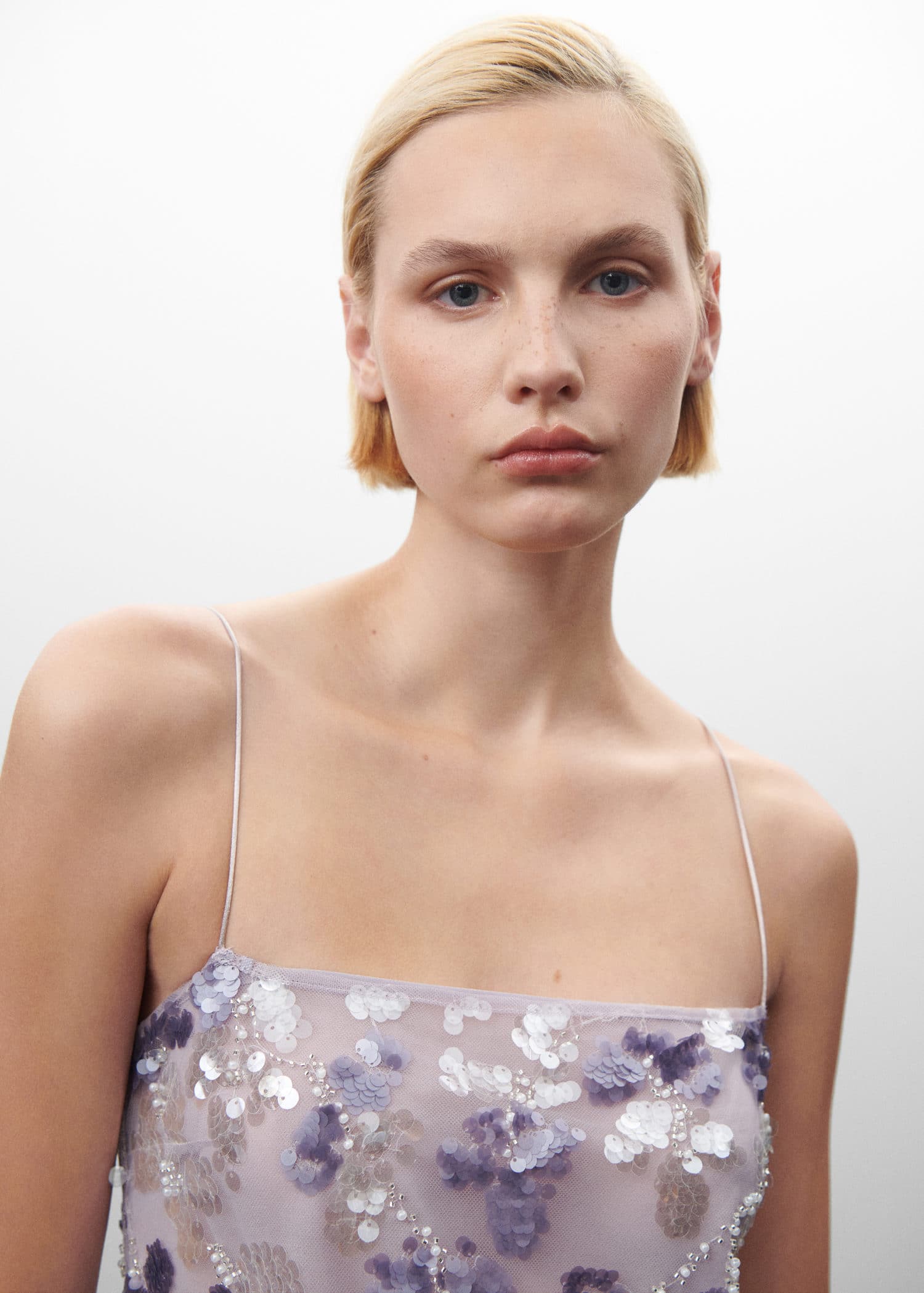 MANGO Mango x Jen Ceballos - Sequin Embroidered Dress | endource