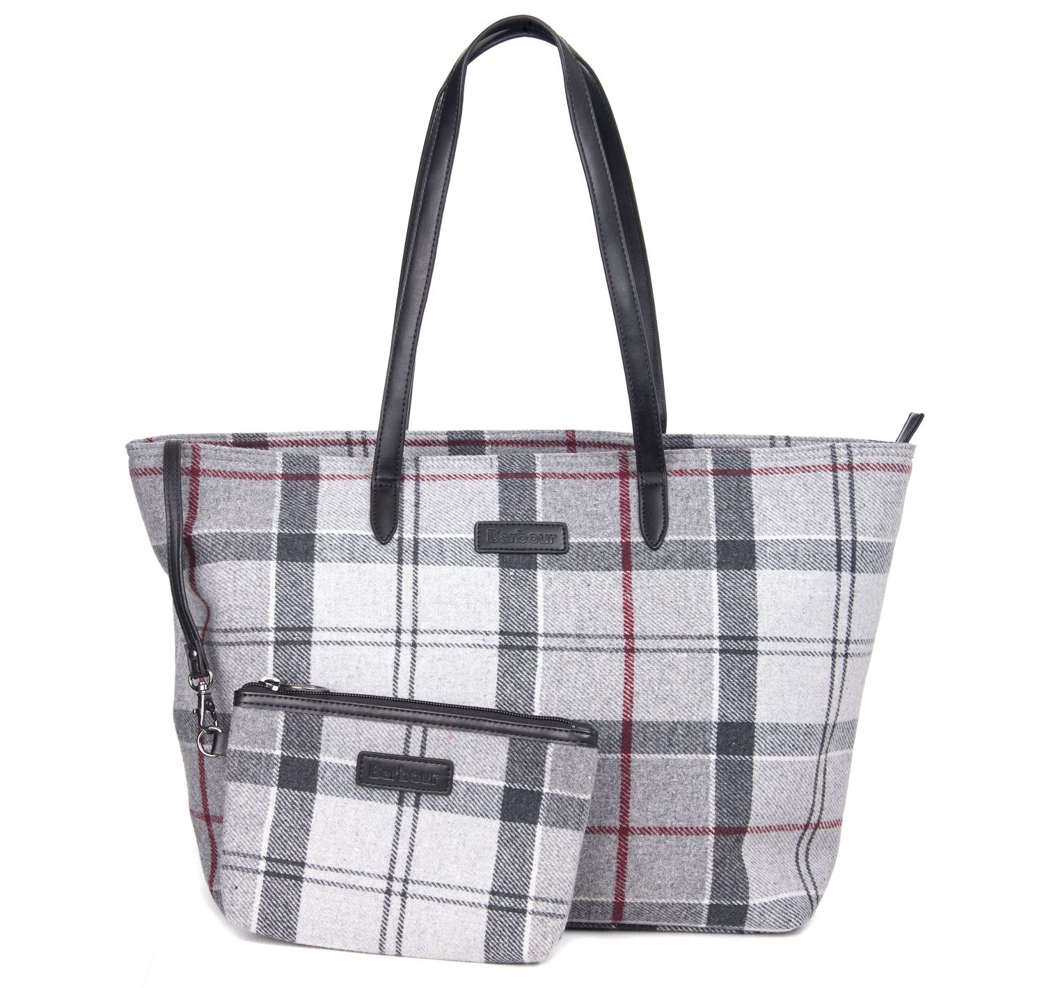 Tartan Barbour Handbag Grey BARBOUR Witford Tartan Tote Bag Endource