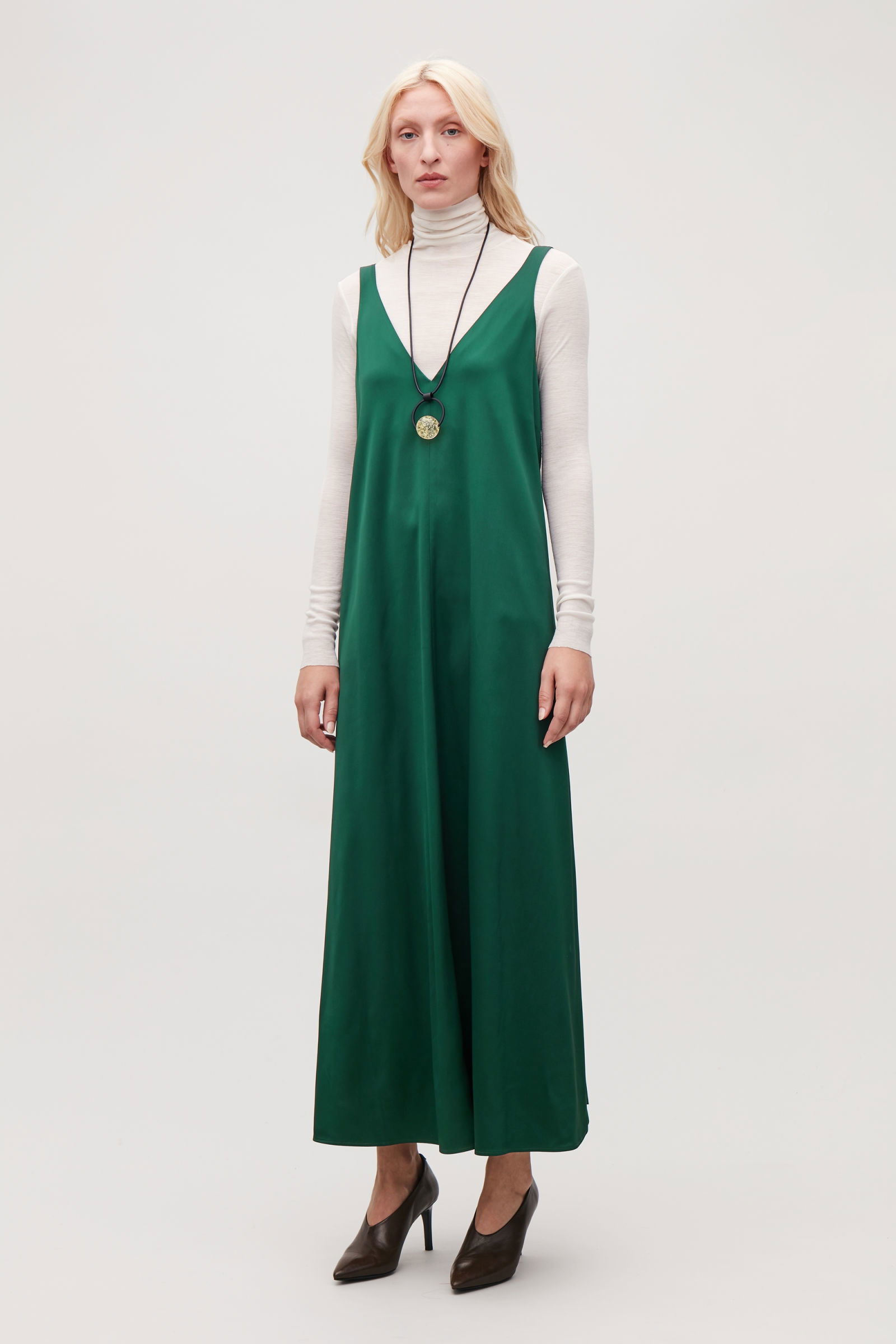COS Long Satin Dress | endource