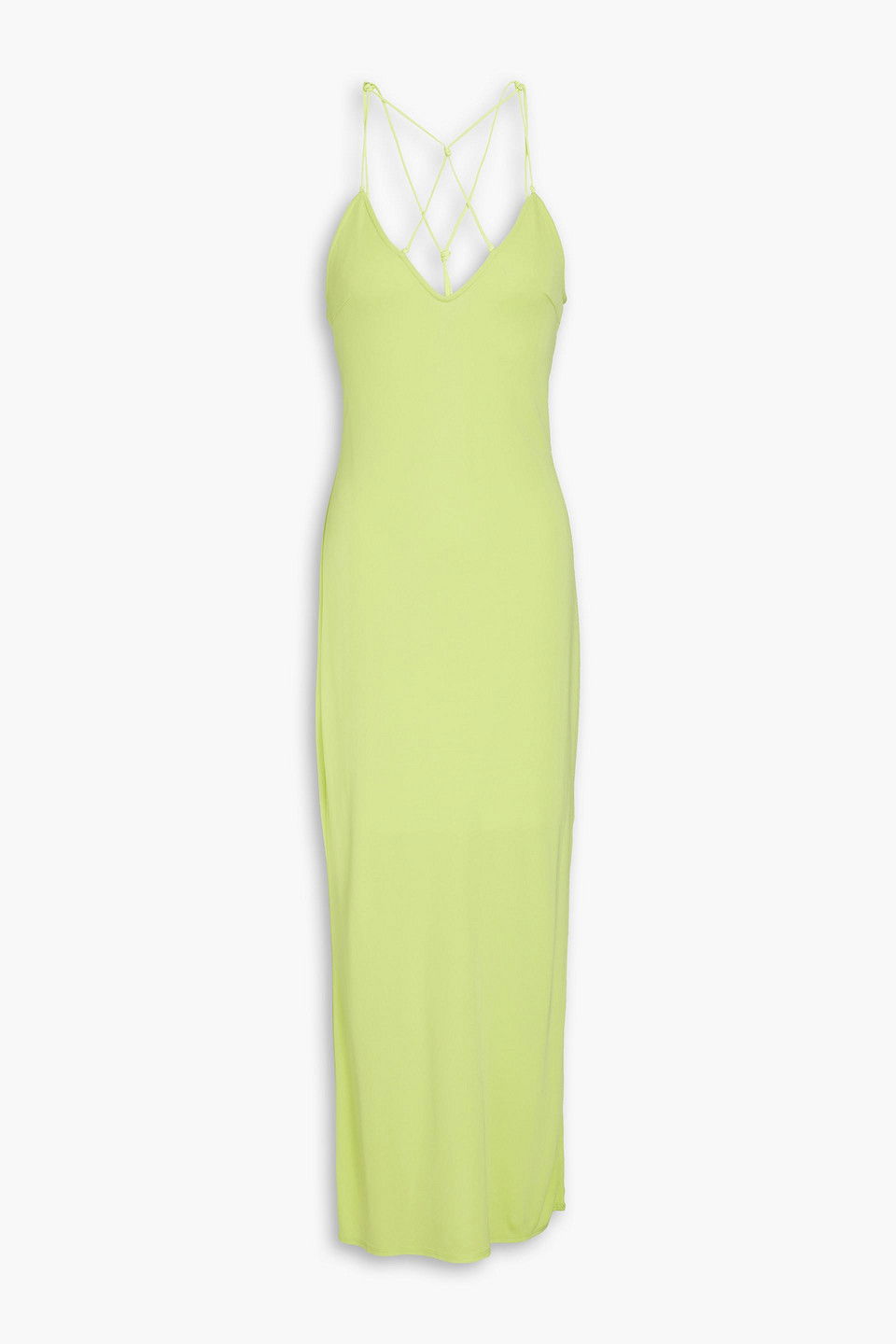 Ruffle Hem Jersey Midi Slip Dress main image 0