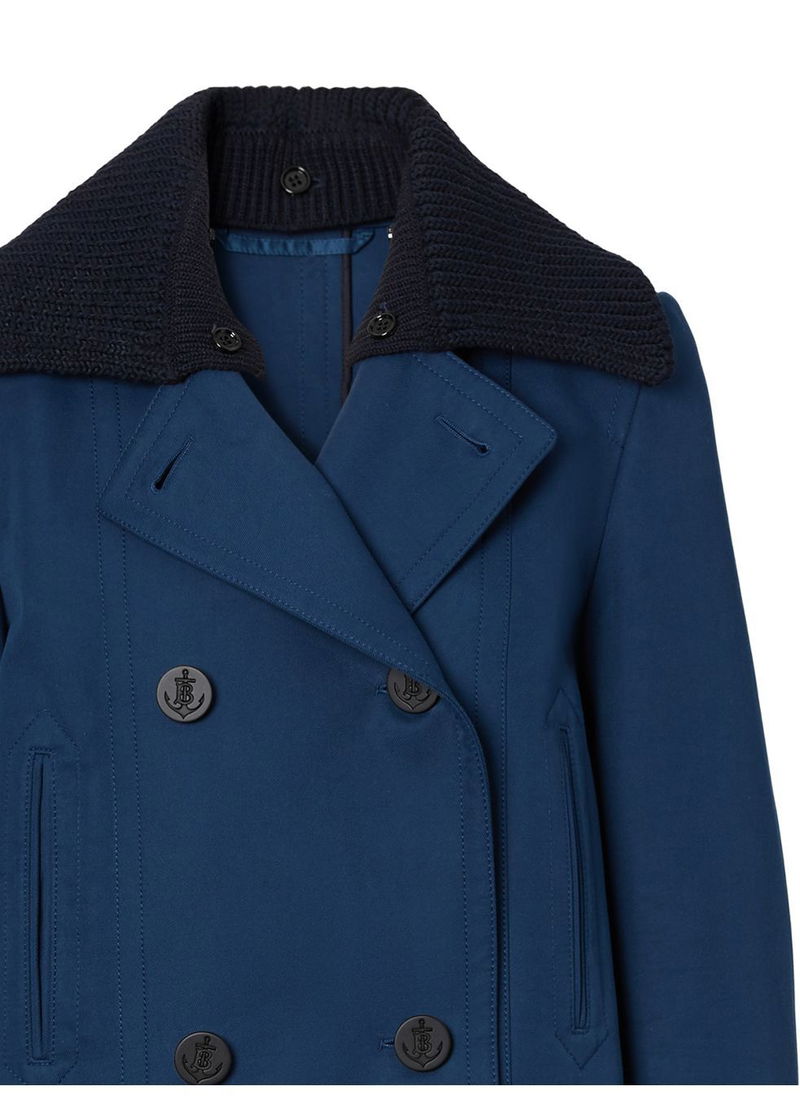burberry navy peacoat
