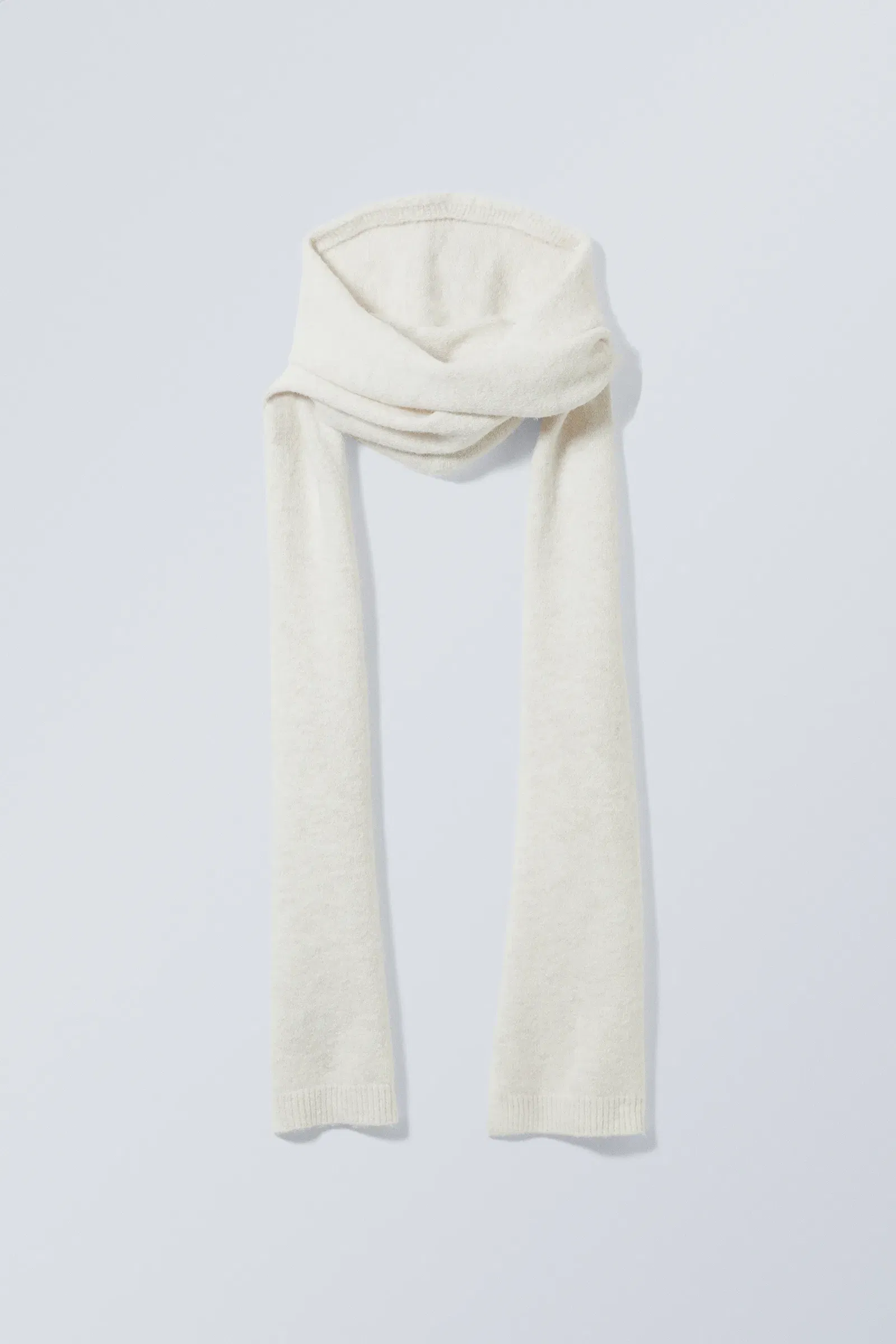 WEEKDAY Hood Scarf in Dusty White | endource