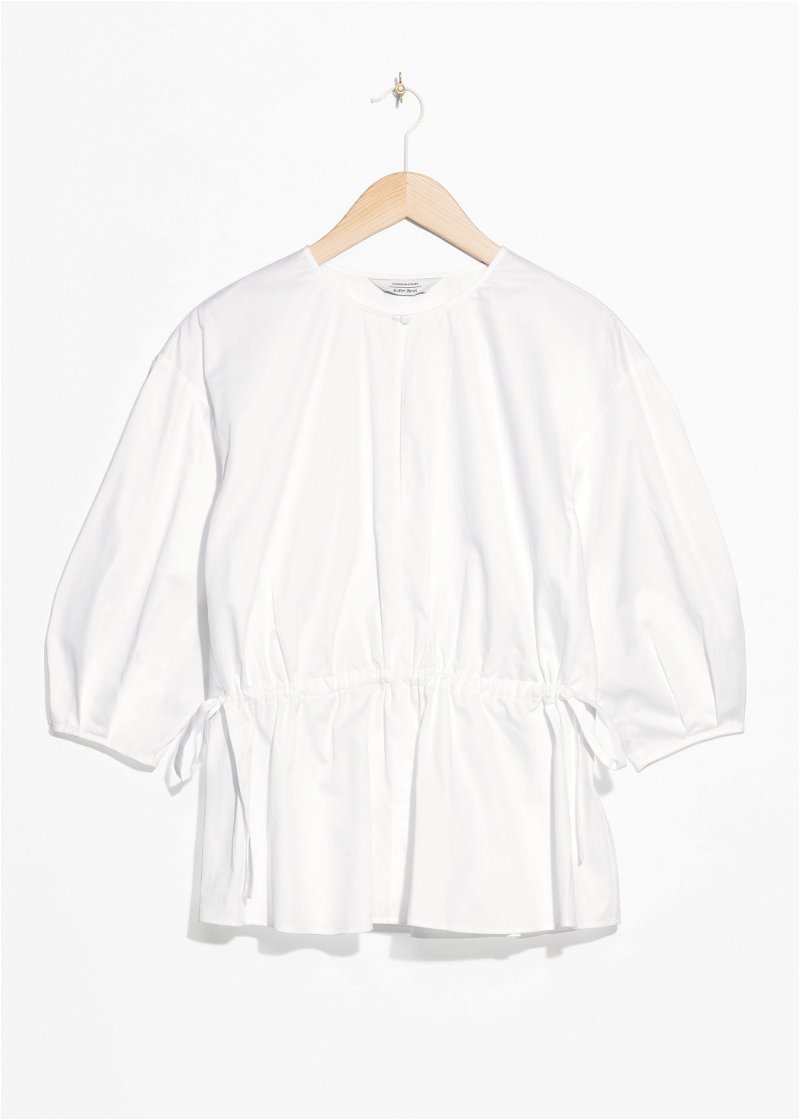 & OTHER STORIES Drawstring Waist Blouse | Endource
