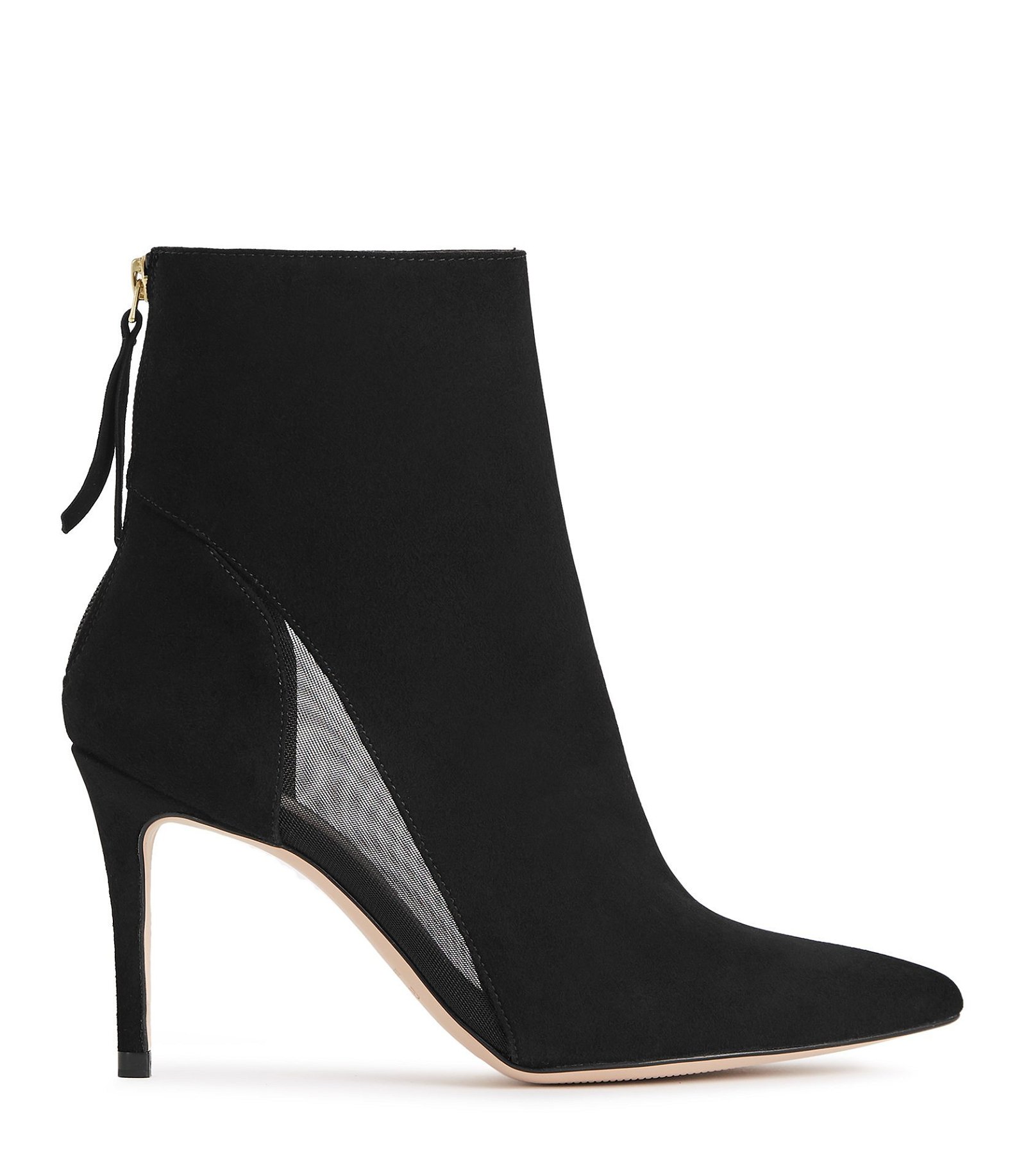 REISS Kylie Mesh-Panel Ankle Boots | Endource