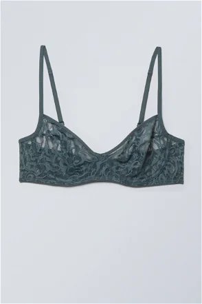 AND/OR Wren Lace Suspender, Black at John Lewis & Partners