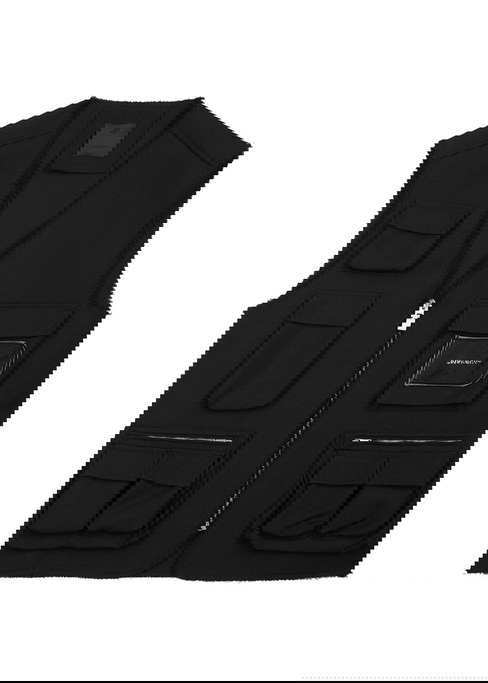 GIVENCHY Black Wool-Blend Vest endource