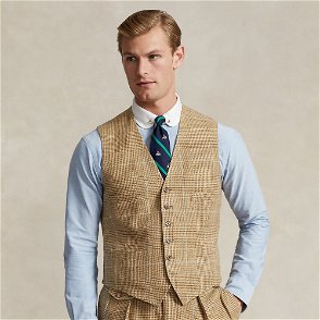 Lauren Ralph Lauren Ralph Lauren Plaid Linen-Blend Tweed Vest