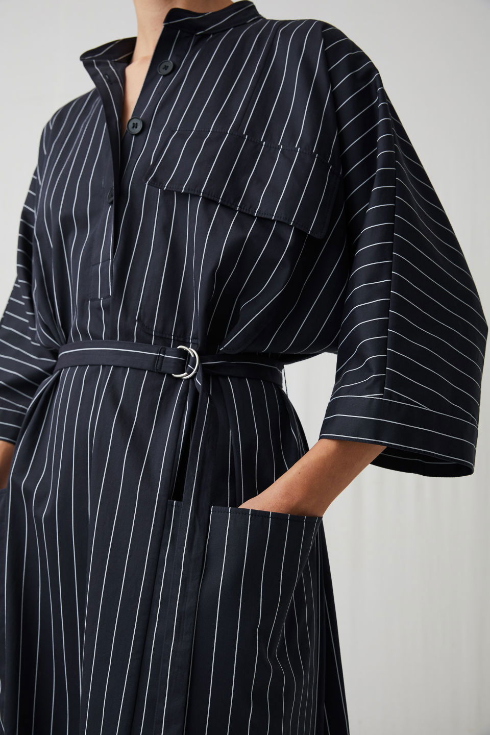ARKET Striped Belted Dress | endource