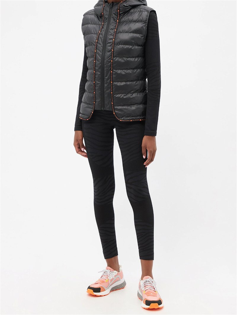 ADIDAS BY STELLA MCCARTNEY 2-in-1 Recycled-Fibre Belted Parka Jacket in  Black | Endource