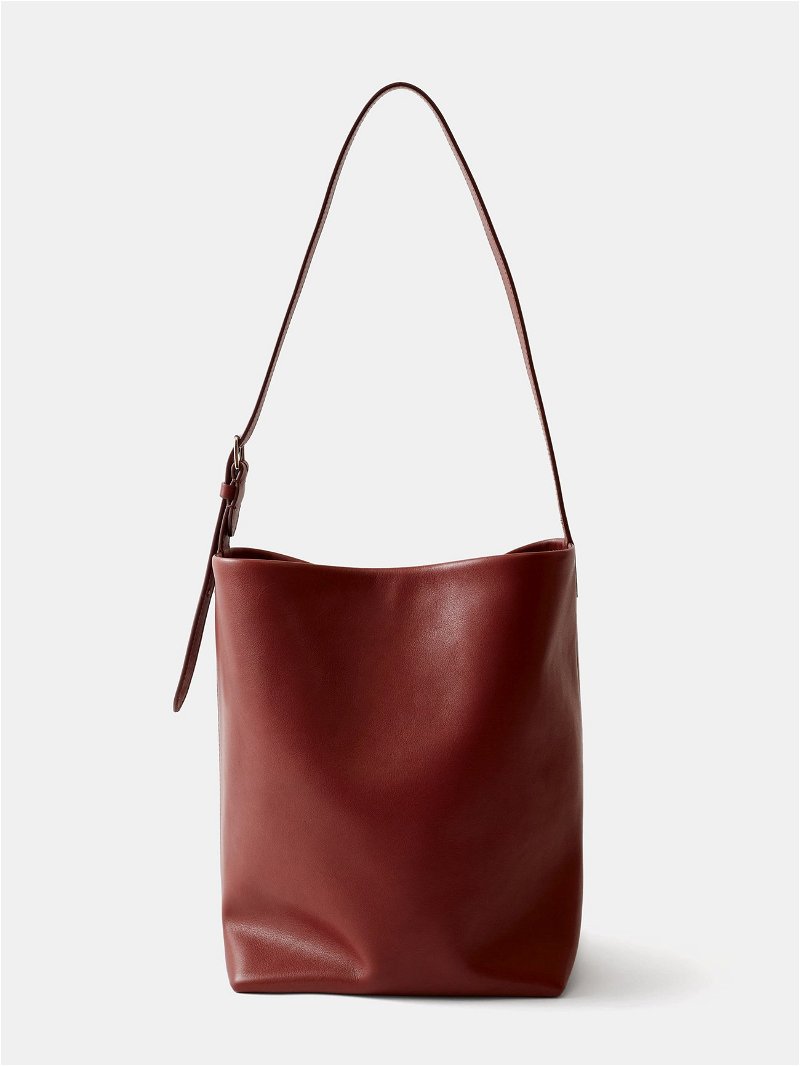 Isla Leather Scoop Tote Bag