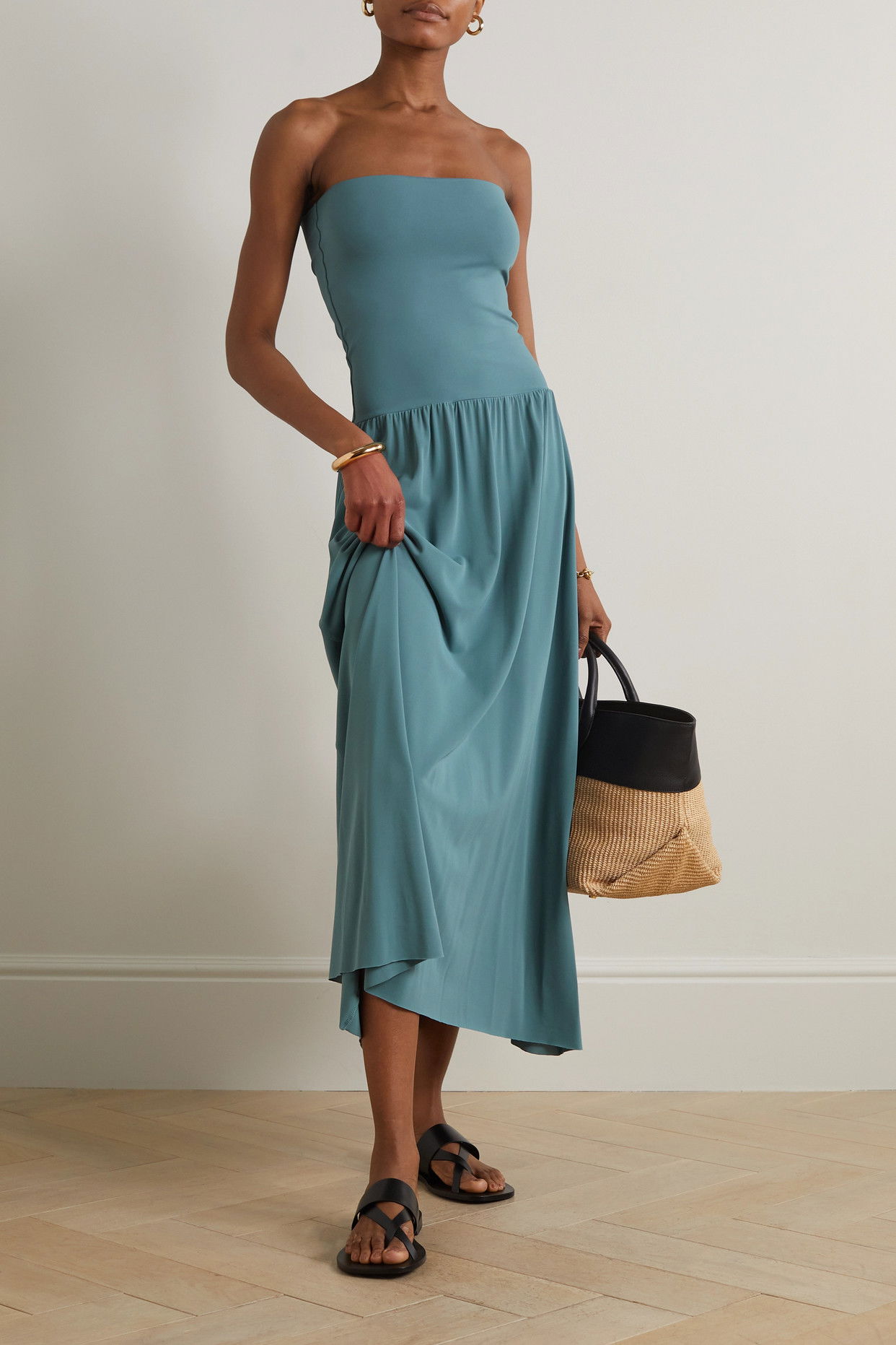 eres maxi dress ERES 'Scene' Dress Green