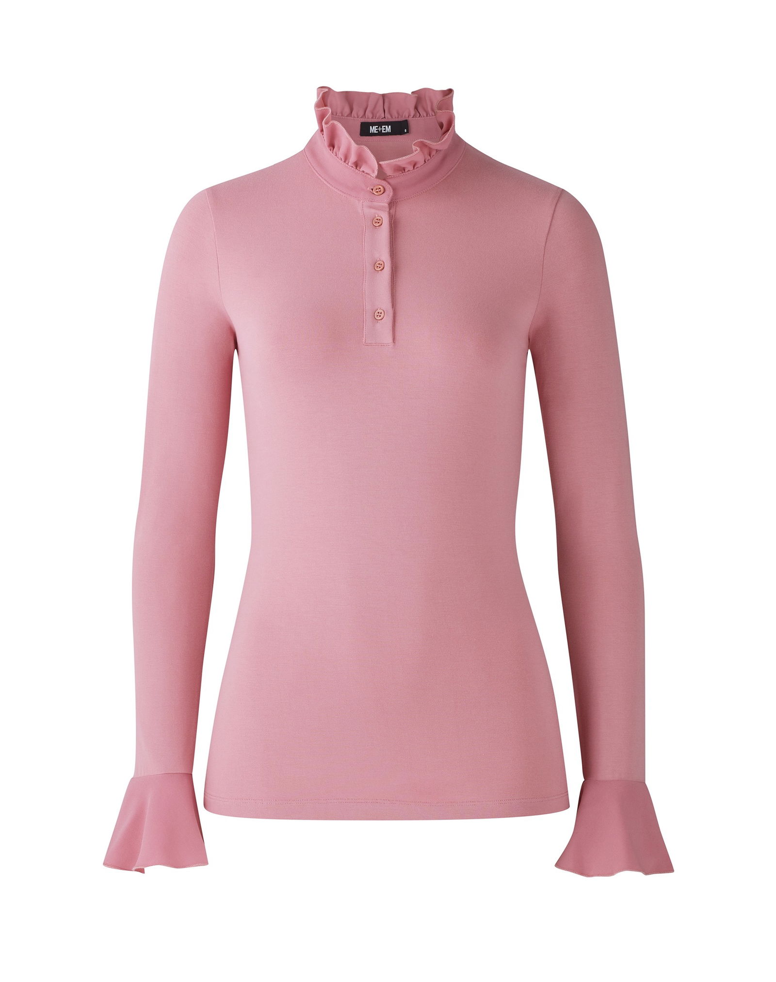 ME+EM Frill Collar Layering Shirt endource