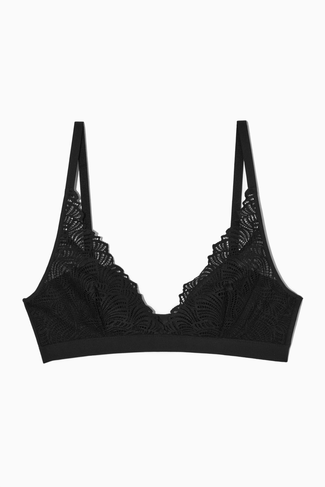 COS Padded Triangle Bra in BLACK | Endource