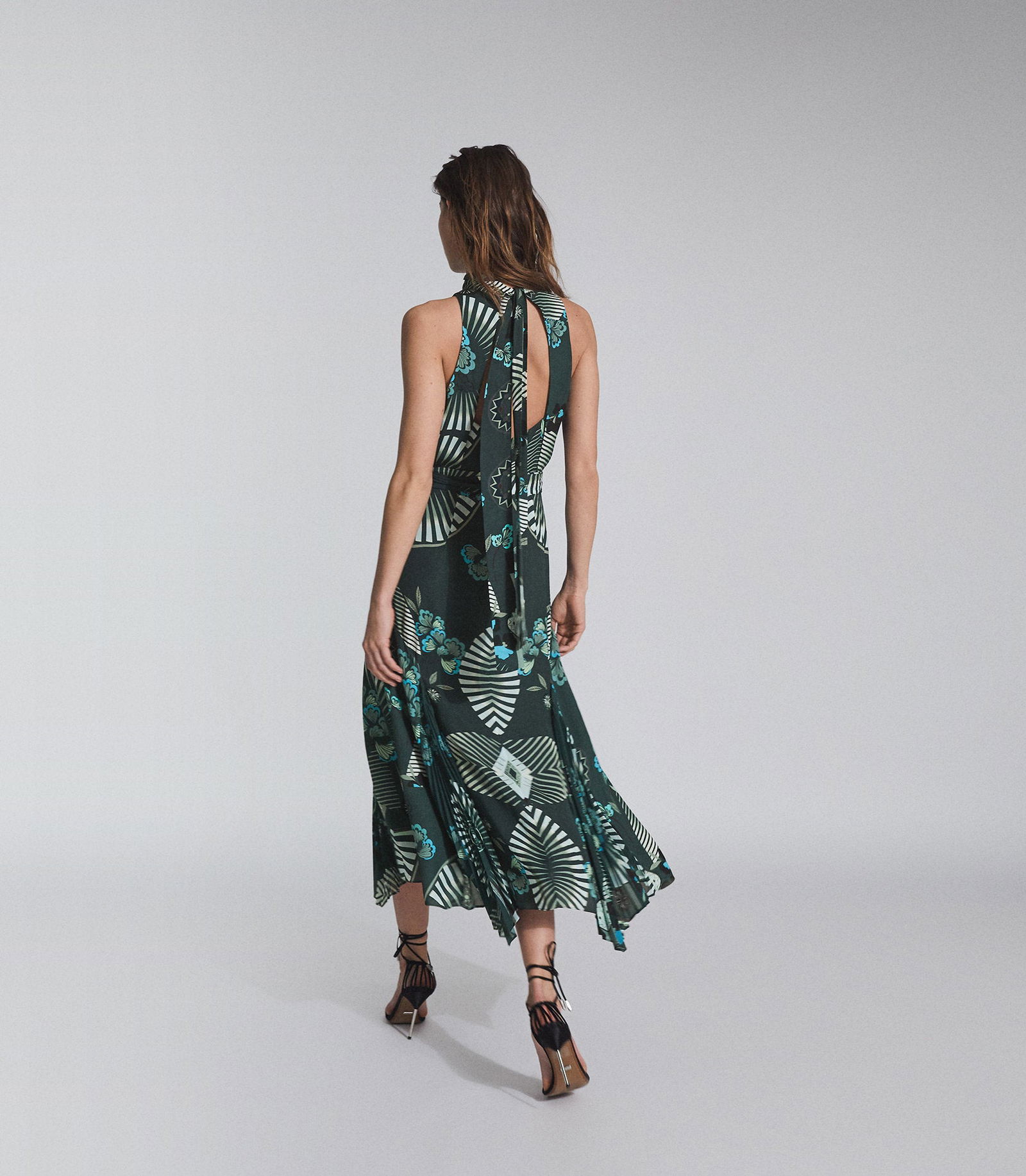 reiss eddie printed midi dress Reiss | Dresses | Reiss Womens Eddie Printed Midi Dress Us Uk 14 Green Nwt 465