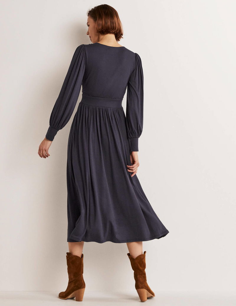 boden full skirt jersey midi dress BODEN Fixed Wrap Jersey Midi Dress