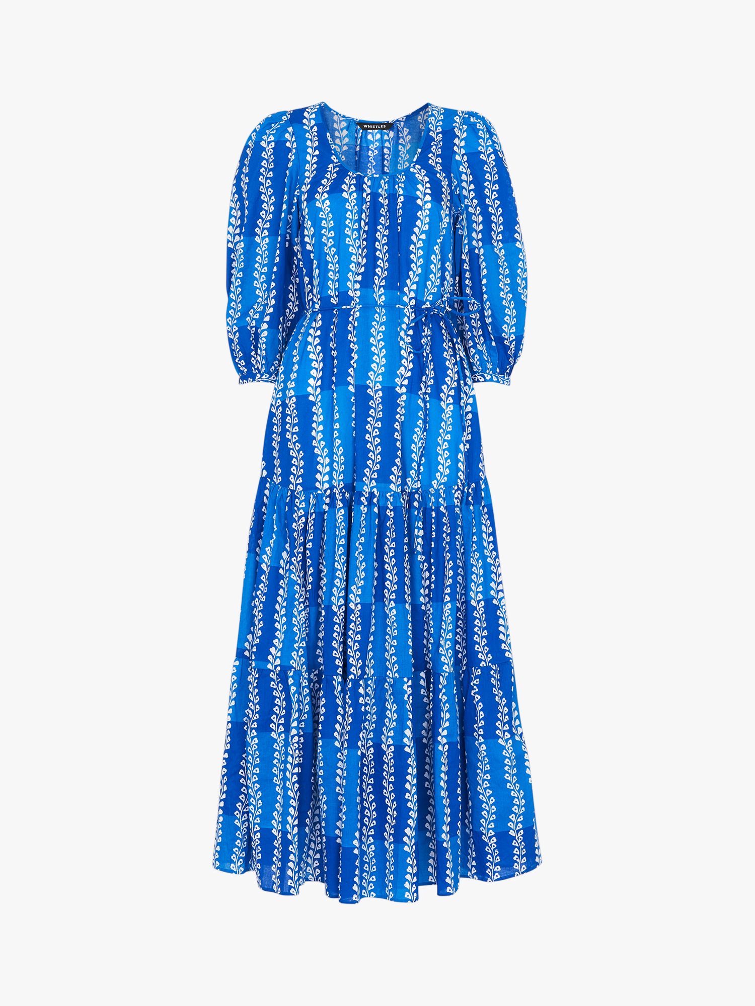 Women Powder Blue Tie-Up Straps Trapeze Dress