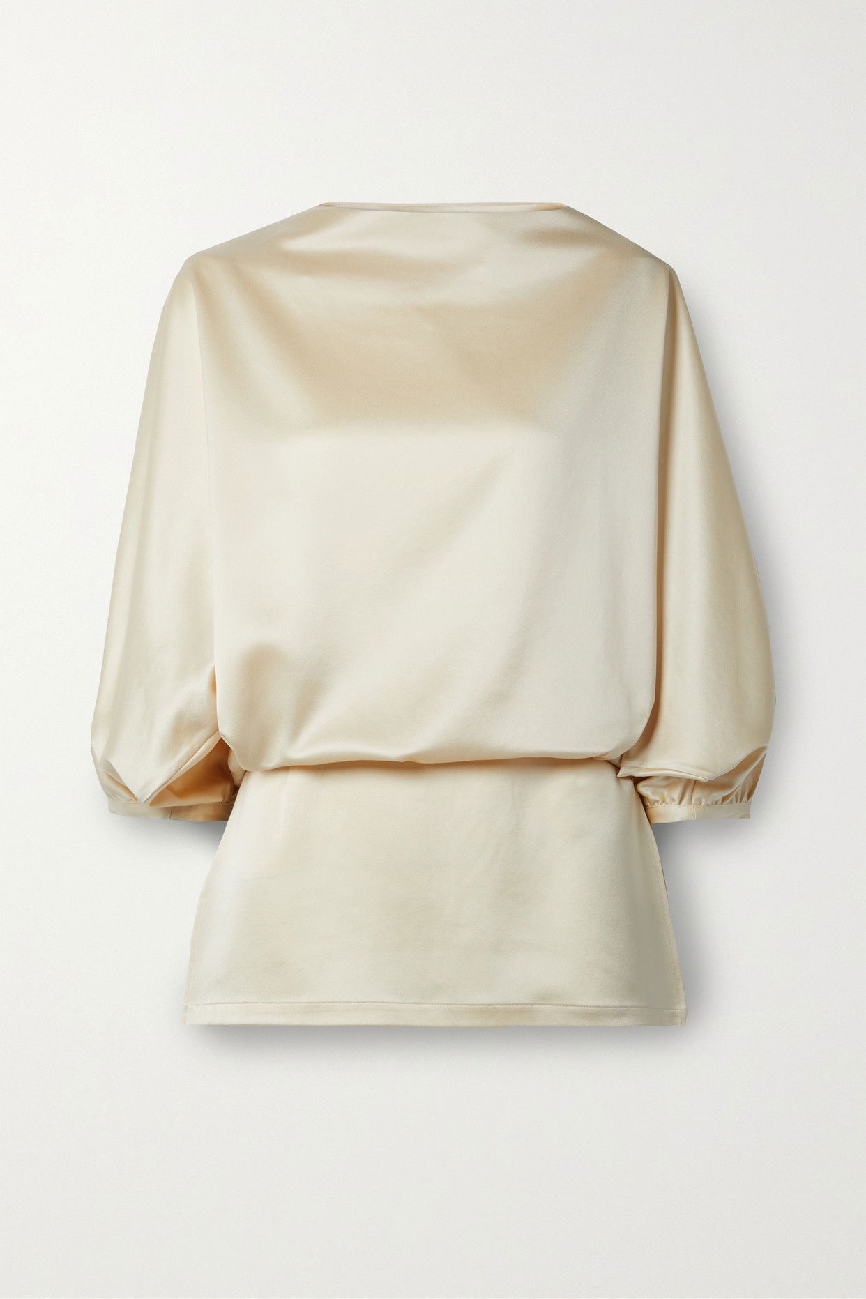 TOTEME Draped Satin Top | endource