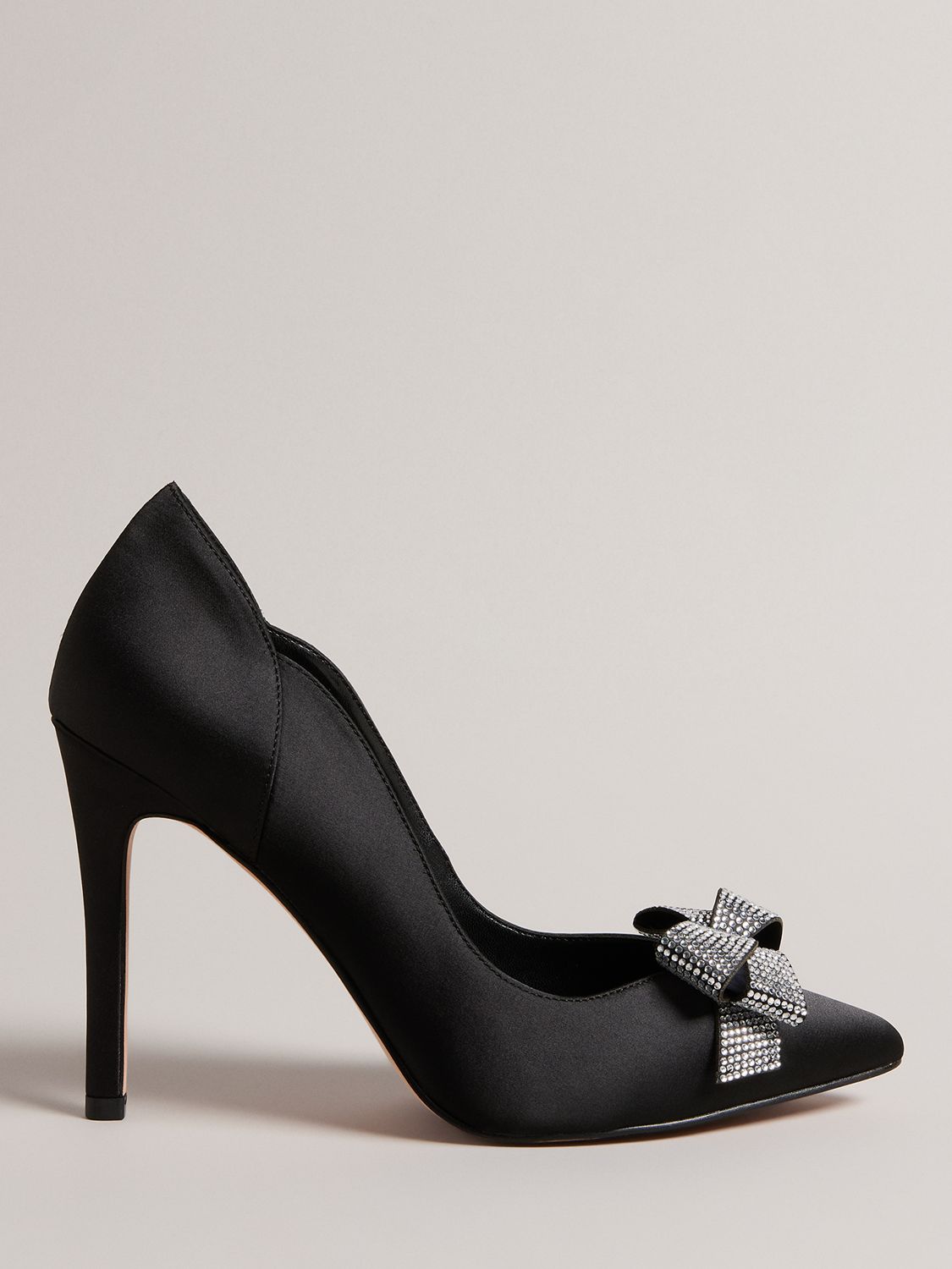 TED BAKER Orlilas Satin Crystal Bow Court Shoes endource