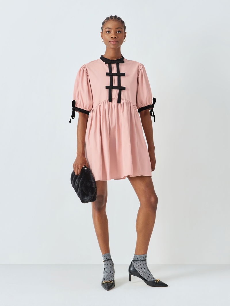 knee length dresses for ladies Serene Bow Mini Dress – Sister Jane main image 0